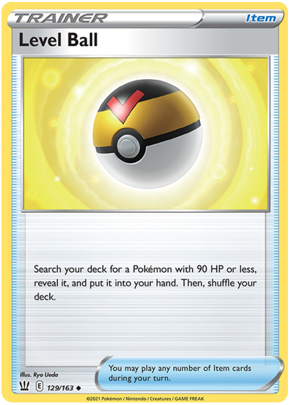 Sword and Shield Battle Styles 129 Level Ball