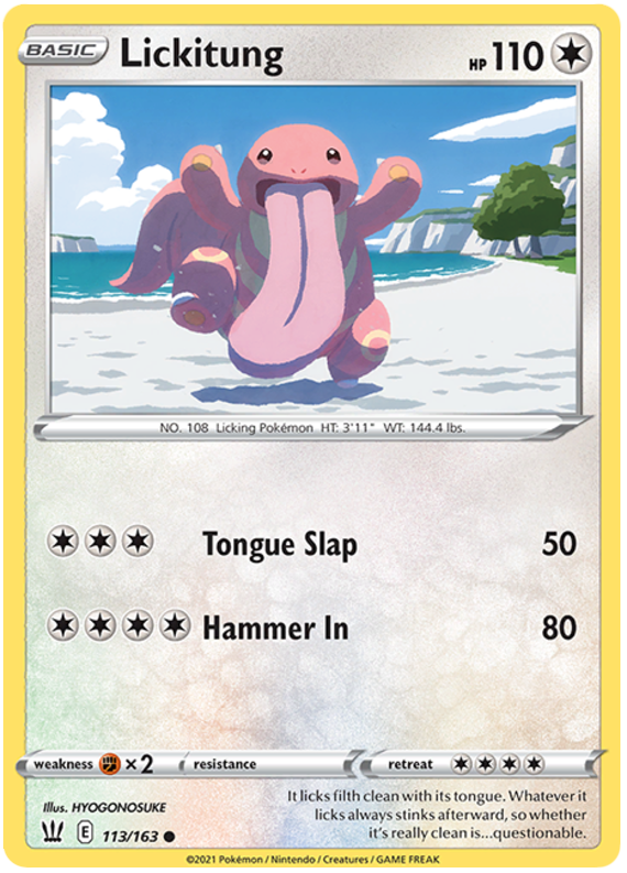 Sword and Shield Battle Styles 113 Lickitung