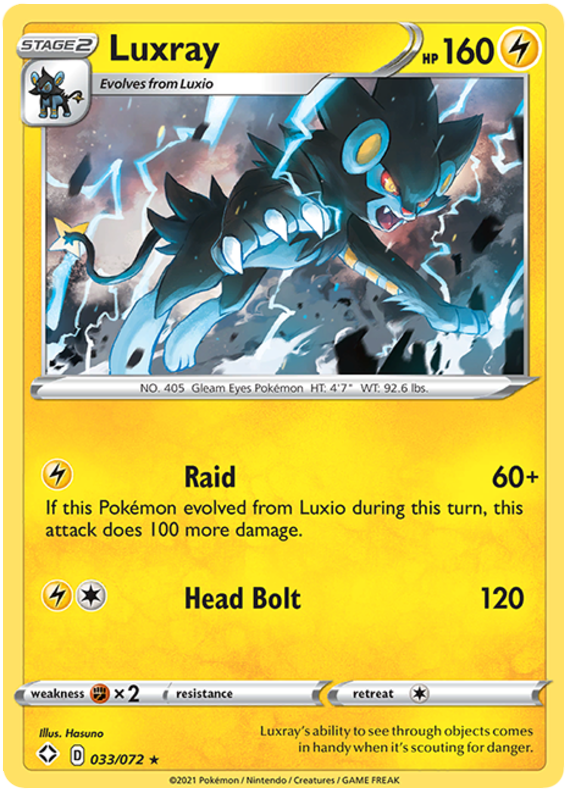 Sword and Shield Shining Fates 033 Luxray