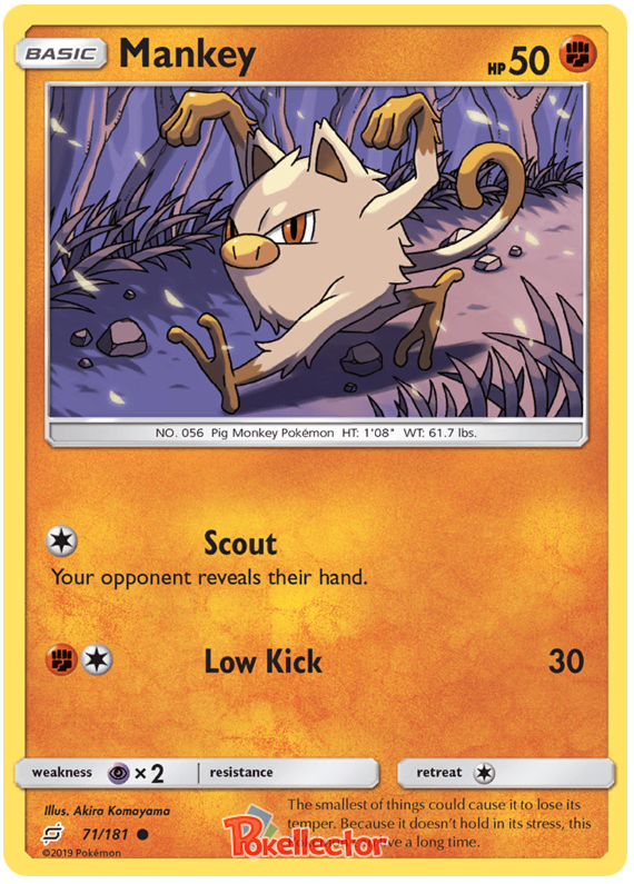 Sun and Moon Team Up 071 Mankey
