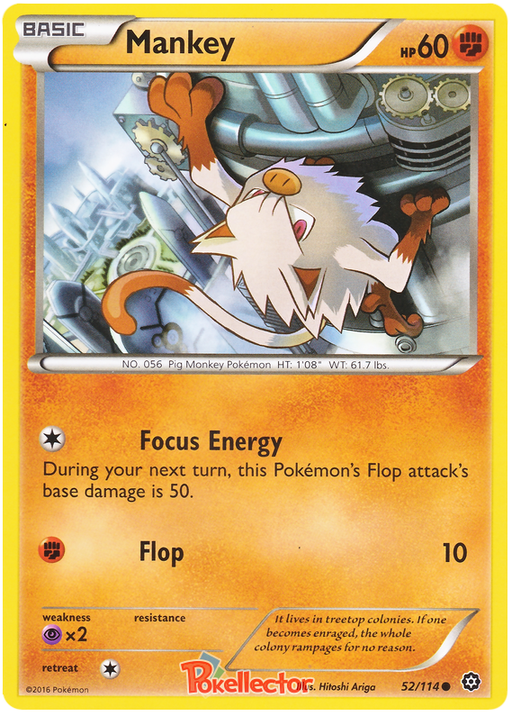XY Steam Siege 052 Mankey