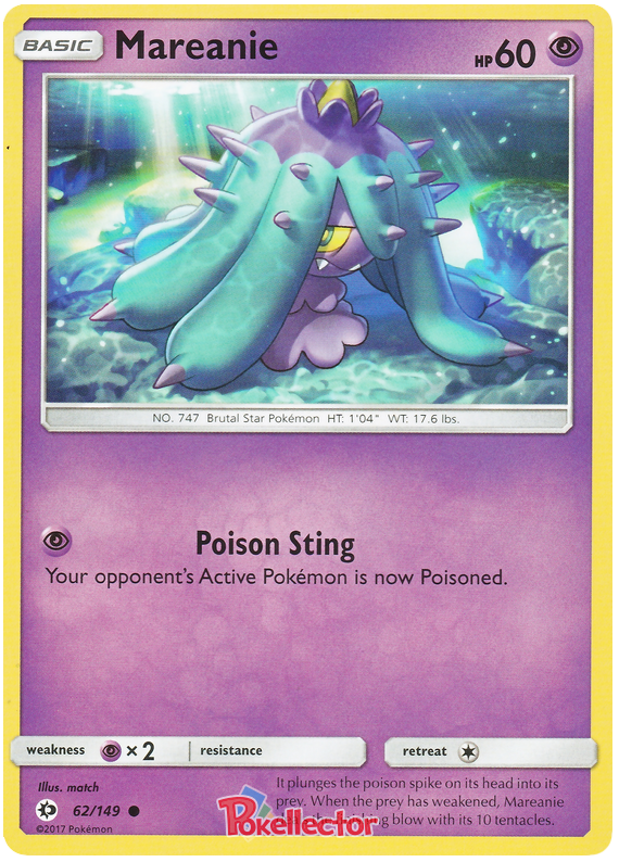 Sun and Moon Sun & Moon 062 Mareanie