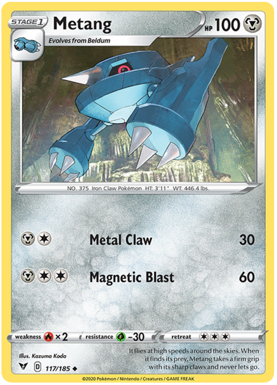 Sword and Shield Vivid Voltage 117 Metang