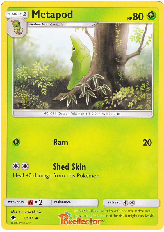Sun and Moon Burning Shadows 002 Metapod
