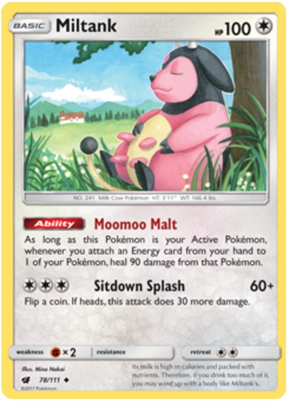 Sun and Moon Crimson Invasion 078 Miltank