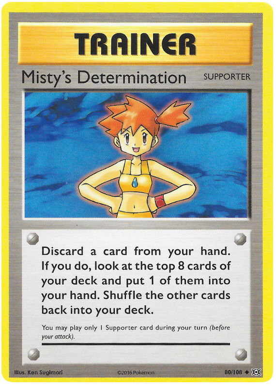 XY Evolutions 080 Misty's Determination