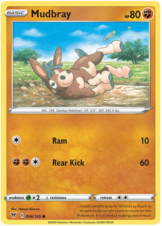 Sword and Shield Vivid Voltage 096 Mudbray