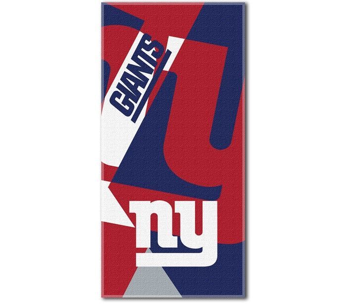 New York Giants Puzzle Oversized Absorbent Beach Towel 34" x 72"