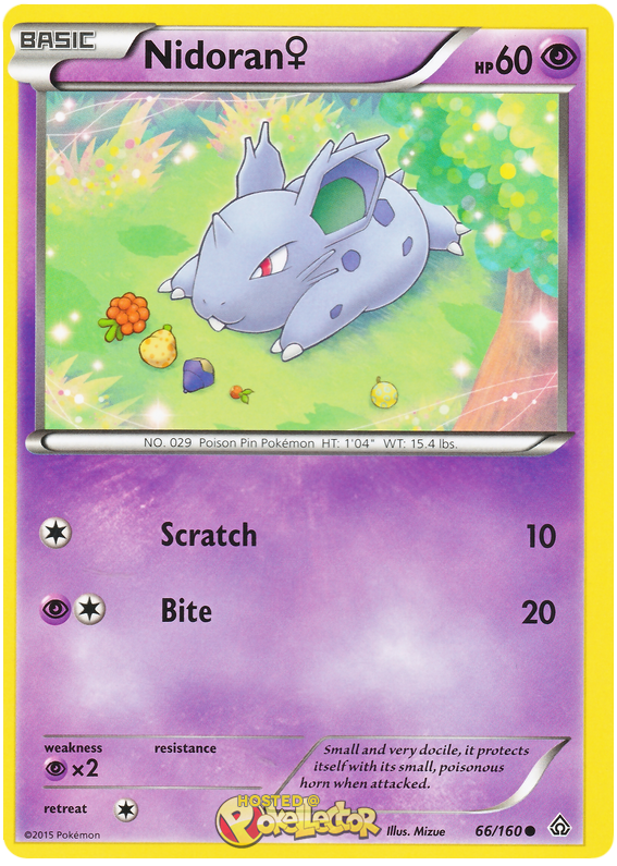XY Primal Clash 066 Nidoran (f)