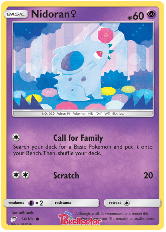 Sun and Moon Team Up 054 Nidoran♀