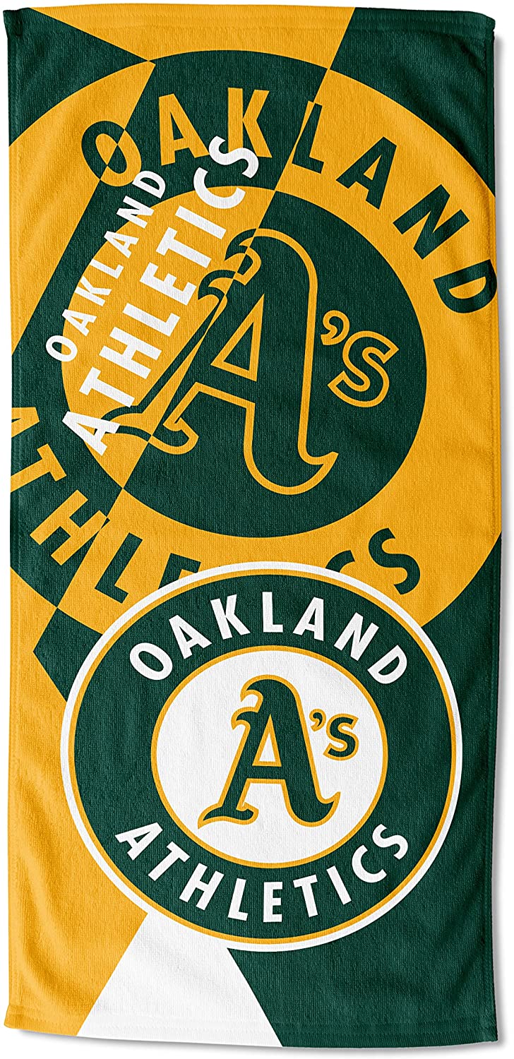 Oakland Athletics Puzzle Oversized Absorbent Beach Towel 34" x 72"