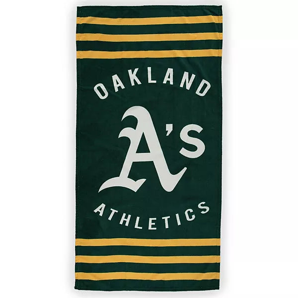 Oakland Athletics Stripes Beach Towel 30"x60"