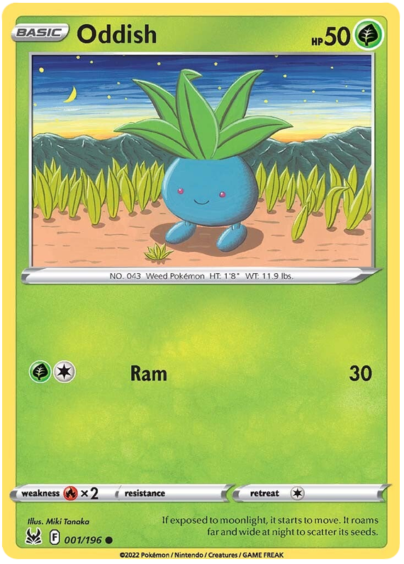 Sword and Shield Lost Origin 001 Oddish