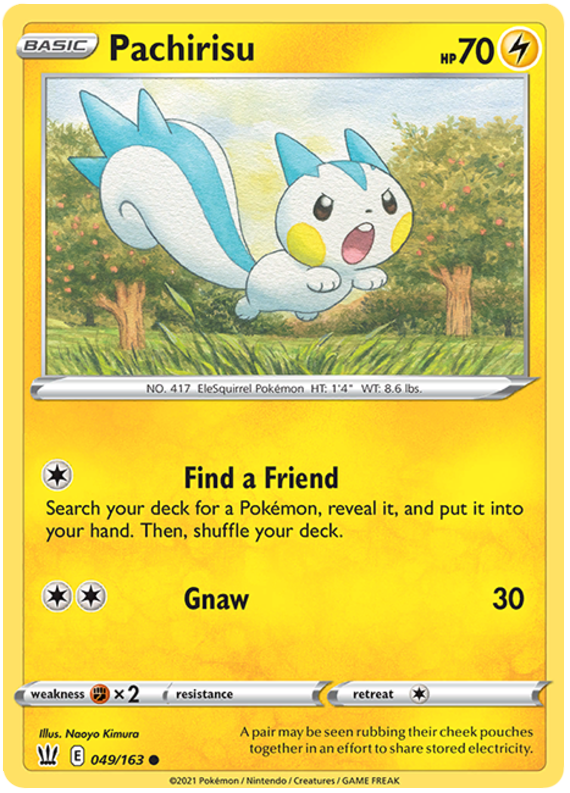 Sword and Shield Battle Styles 049 Pachirisu