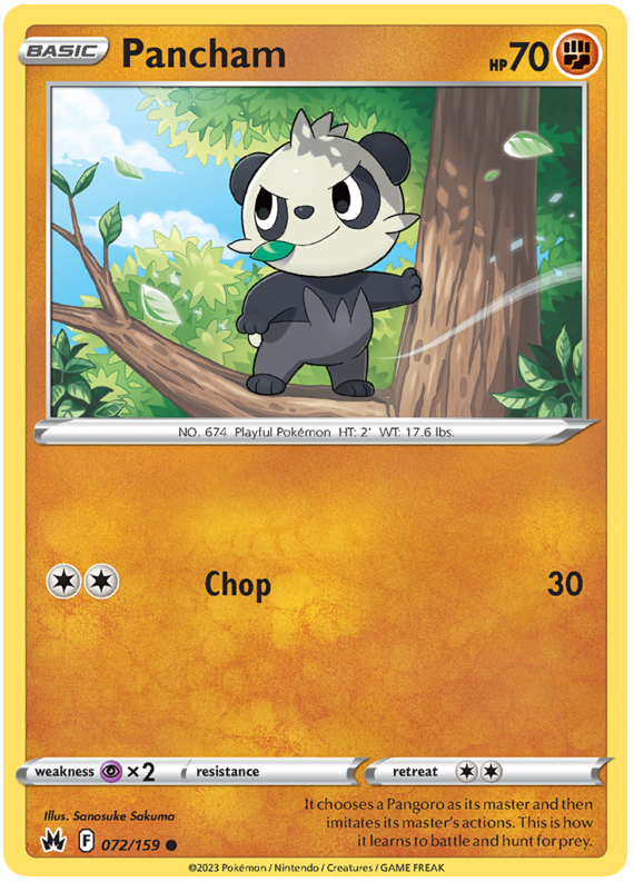 Sword and Shield Crown Zenith #72 Pancham