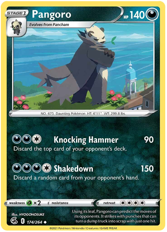 Sword and Shield Fusion Strike 174 Pangoro
