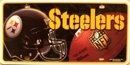 Pittsburgh Steelers NFL Metal Tag License Plate