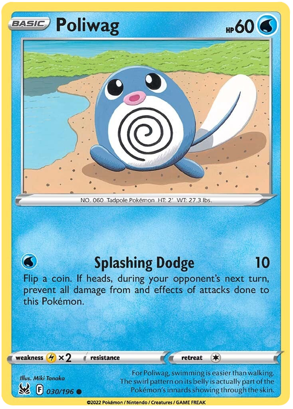Sword and Shield Lost Origin 030 Poliwag