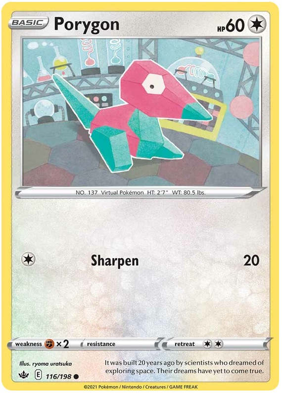 Sword and Shield Chilling Reign 116 Porygon