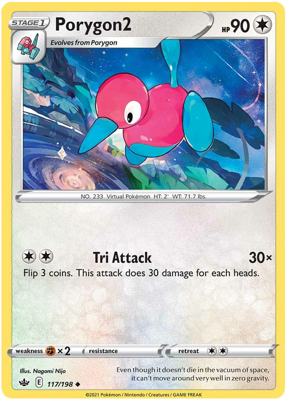Sword and Shield Chilling Reign 117 Porygon2