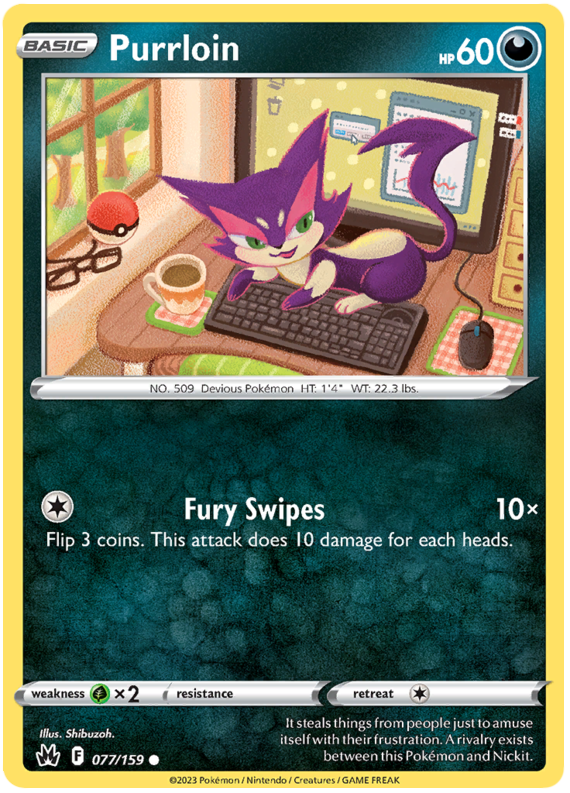 Sword and Shield Crown Zenith #77 Purrloin