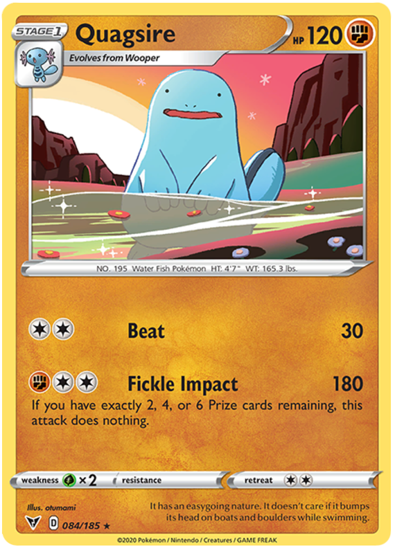 Sword and Shield Vivid Voltage 084 Quagsire