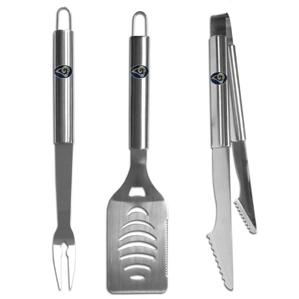 Los Angeles Rams 3 Piece Steel BBQ Set