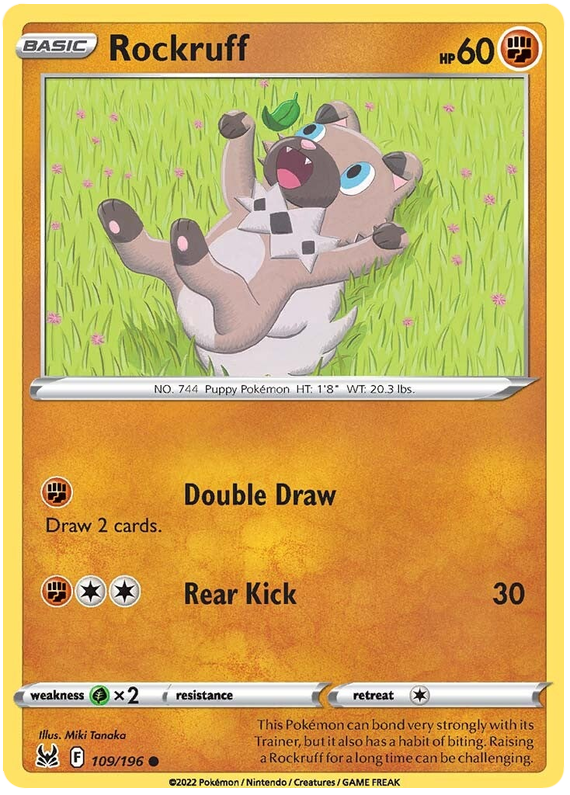 Sword and Shield Lost Origin 109 Rockruff