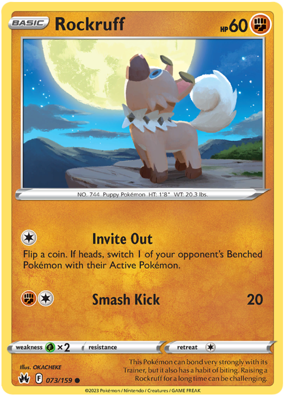 Sword and Shield Crown Zenith #73 Rockruff