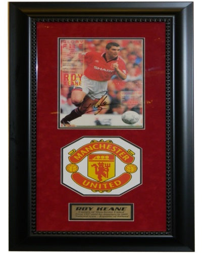 Roy Keane Signed Autographed 8x10 Framed