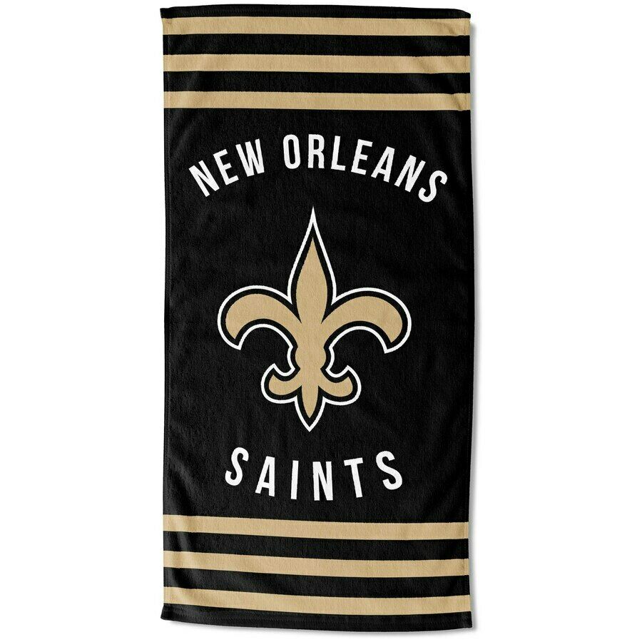 New Orleans Saints Stripes Beach Towel 30"x60"