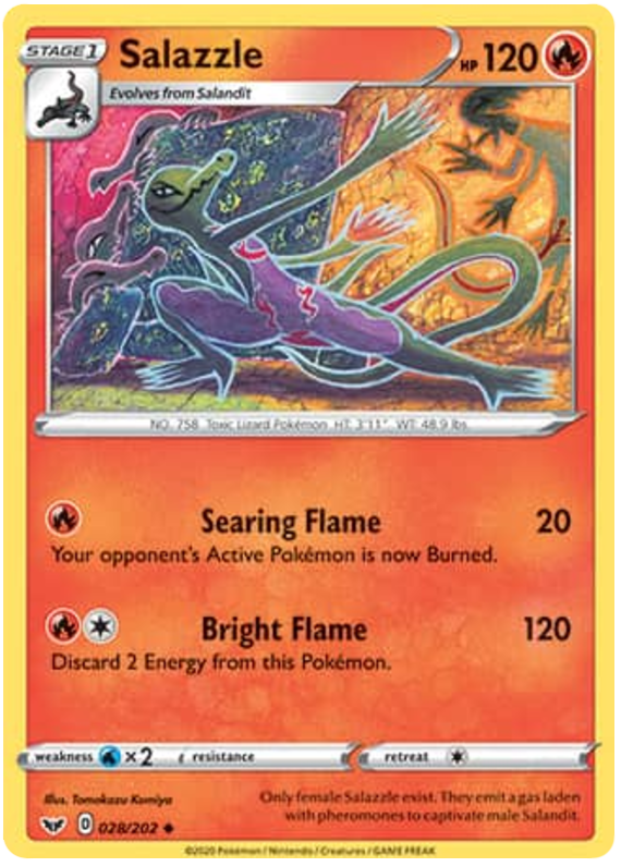 Sword and Shield Sword & Shield 028 Salazzle