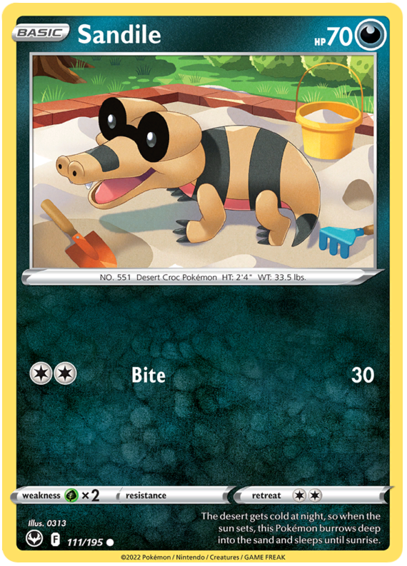 Sword and Shield Silver Tempest 111 Sandile