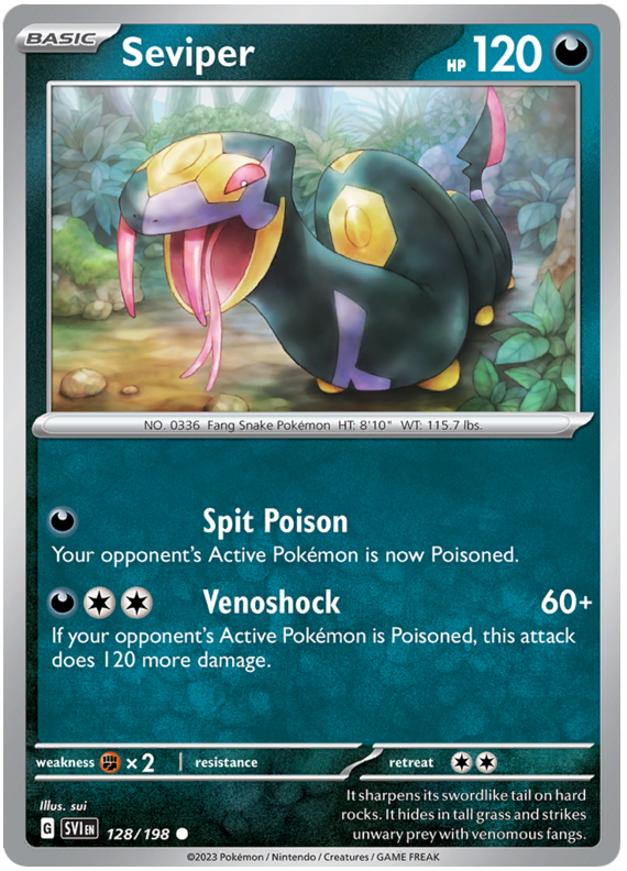 Scarlet and Violet Scarlet & Violet 128 Seviper