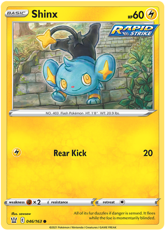 Sword and Shield Battle Styles 046 Shinx