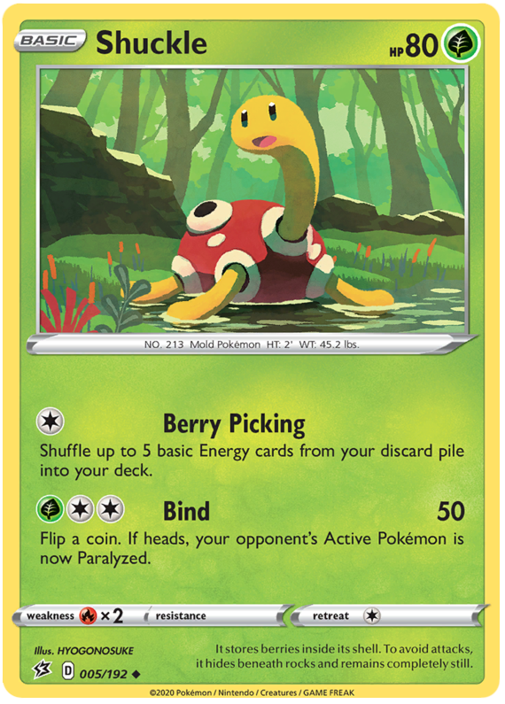 Sword and Shield Rebel Clash 005 Shuckle