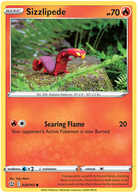 Sword and Shield Battle Styles 029 Sizzlipede