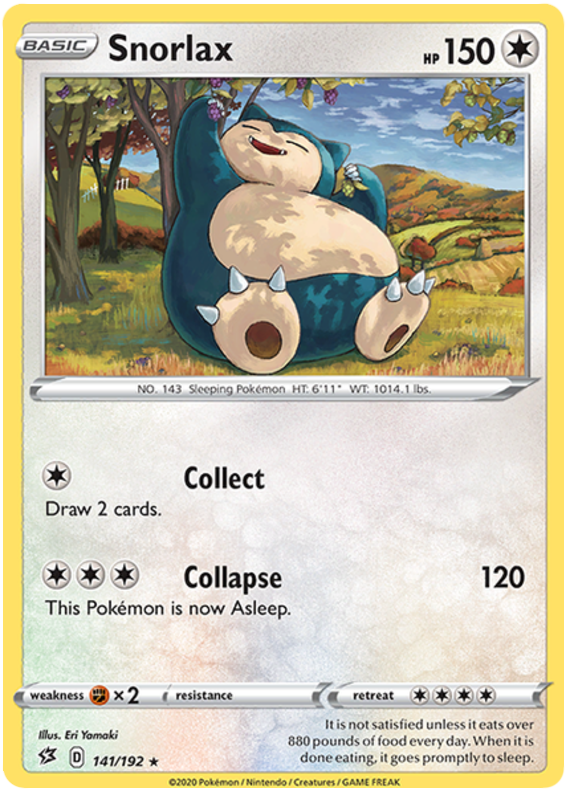 Sword and Shield Rebel Clash 141 Snorlax