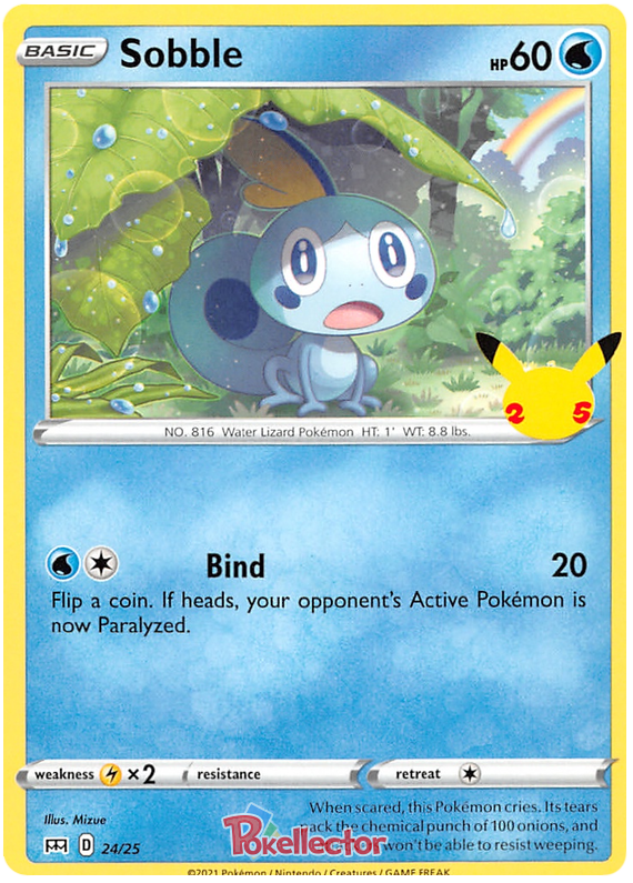 Sword and Shield McDonald's 25th Anniversary 24 Sobble