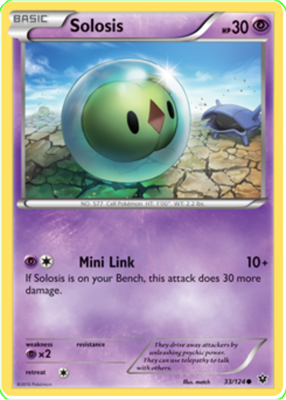XY Fates Collide 033 Solosis