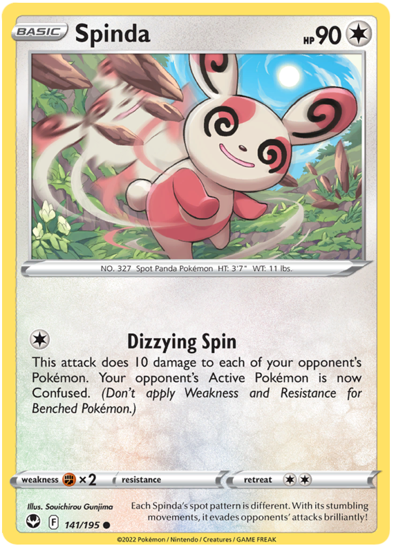Sword and Shield Silver Tempest 141 Spinda
