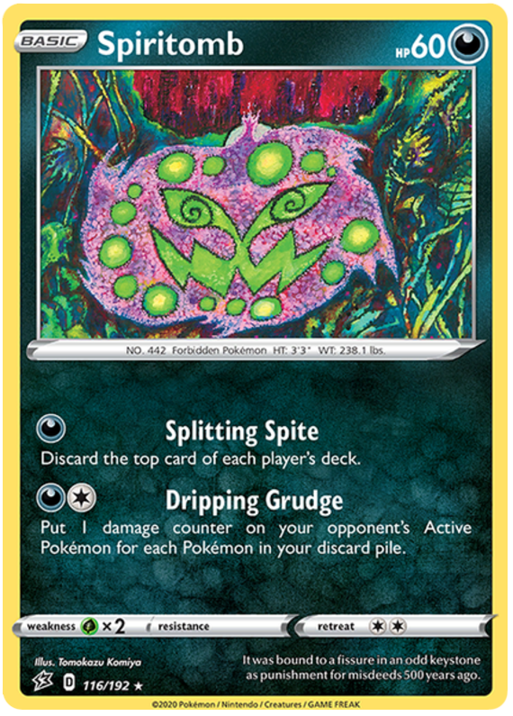 Sword and Shield Rebel Clash 116 Spiritomb