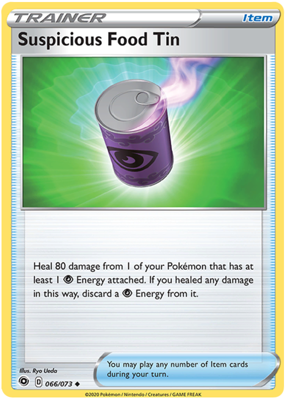 Sword and Shield Champion's Path 66 Suspicious Food Tin