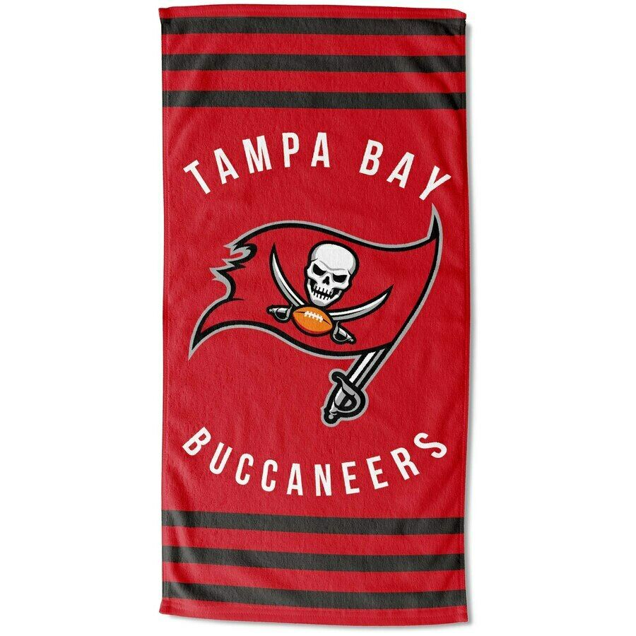 Tampa Bay Buccaneers Stripes Beach Towel 30"x60"
