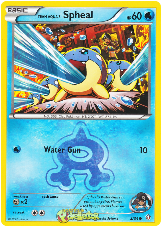 XY Double Crisis 03 Team Aqua's Spheal