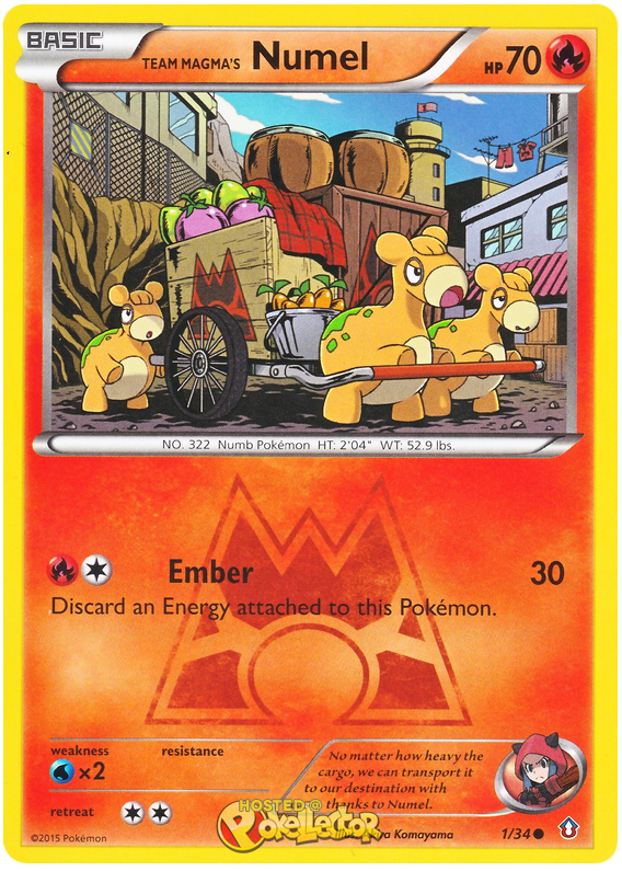 XY Double Crisis 01 Team Magma's Numel