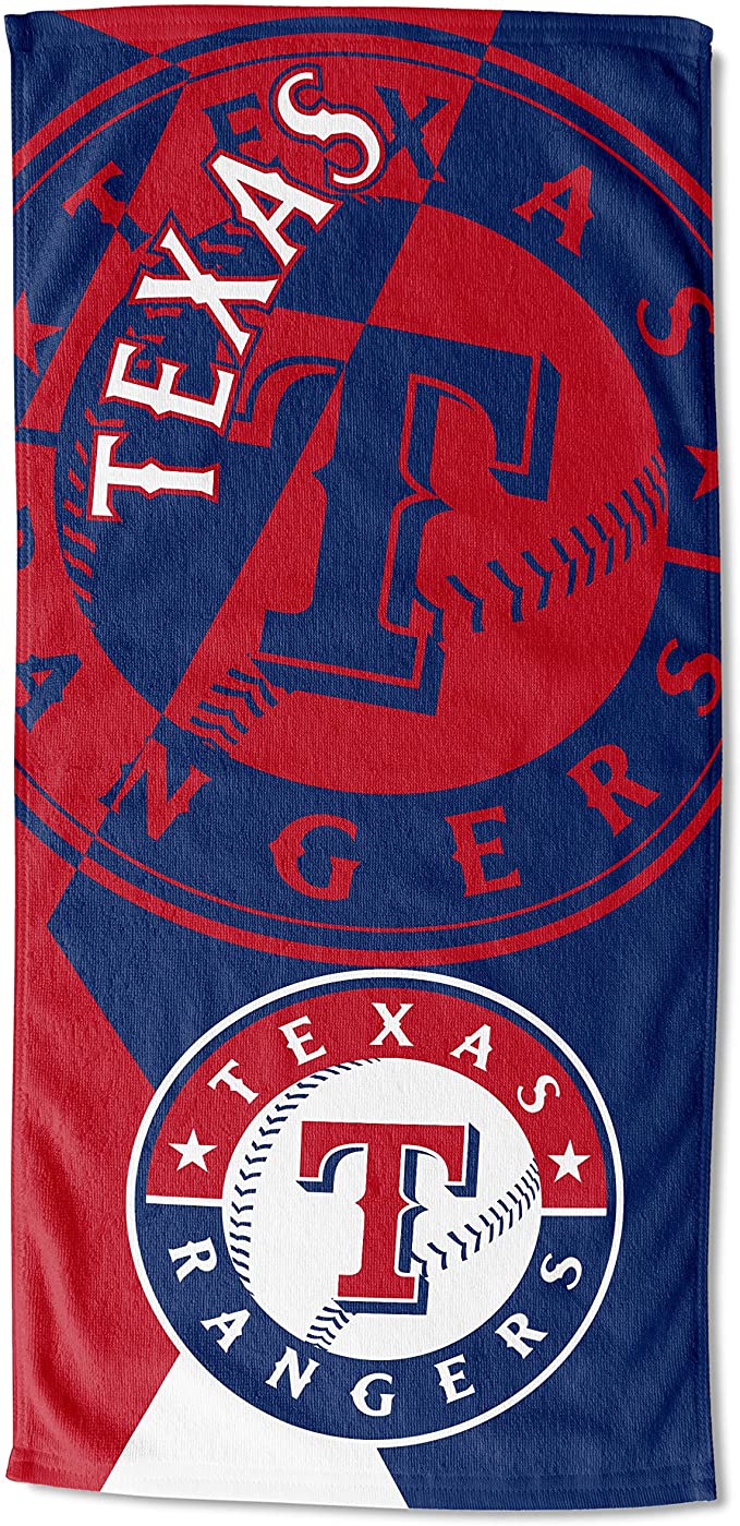 Texas Rangers Puzzle Oversized Absorbent Beach Towel 34" x 72"