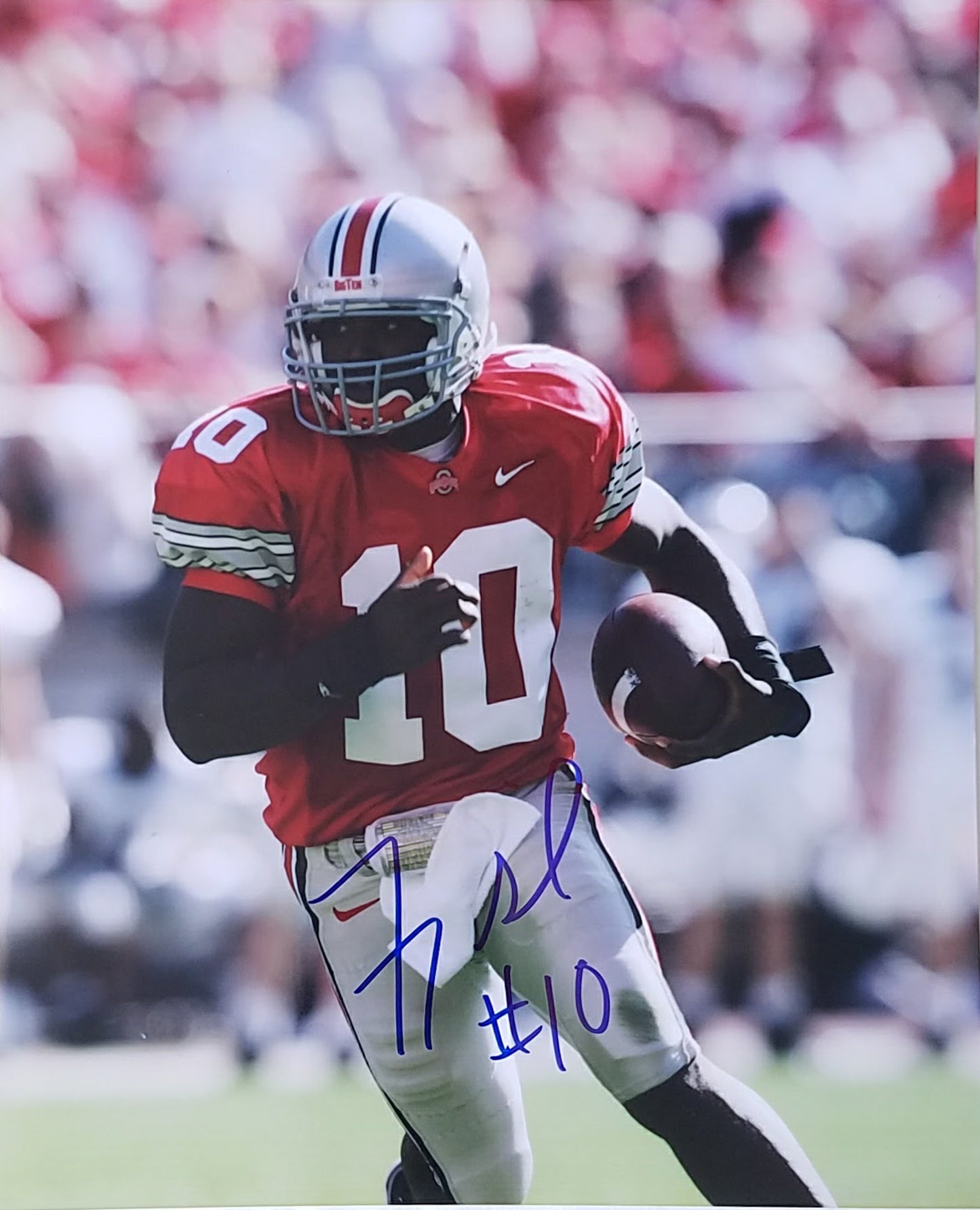 Troy Smith Signed Autographed 8x10 - walk-of-famesports