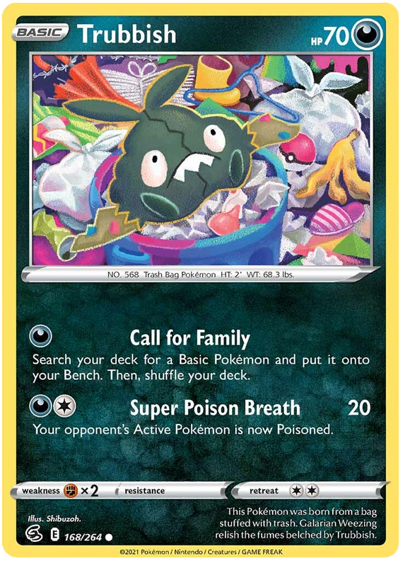 Sword and Shield Fusion Strike 168 Trubbish