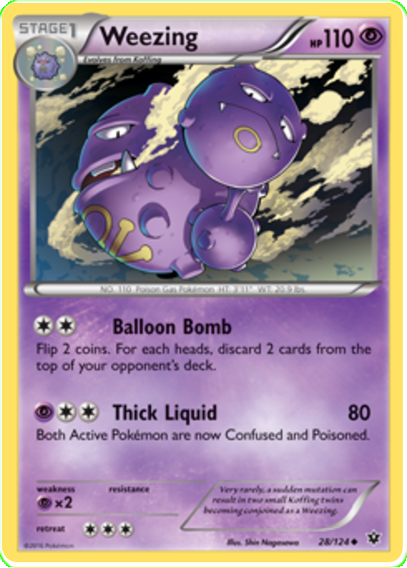 XY Fates Collide 028 Weezing